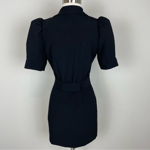 & Other Stories Black Double Breasted Short Sleeve Coat Dress 0 - Picture 2 of 8